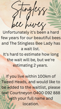 Load image into Gallery viewer, Native Bee Hive With Native Bee Colony And Queen
