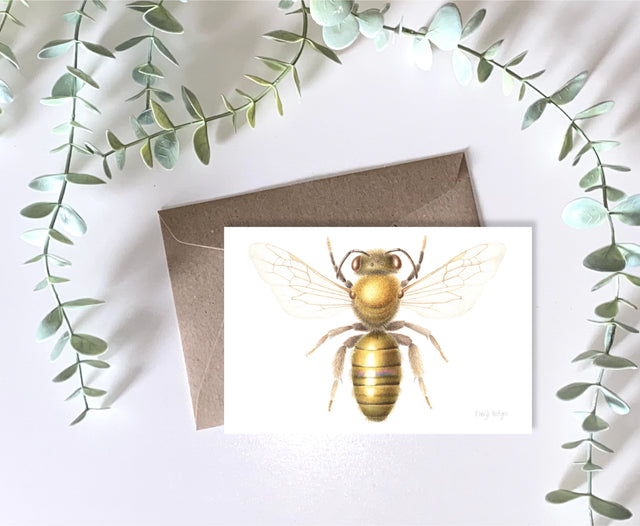 Loveable Leioproctus greeting card